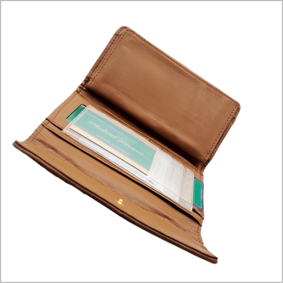 Fiocchi ~ Brown Shades of Leather Patchwork Wallet Super Soft. Made In Italy - Picture 5 of 6